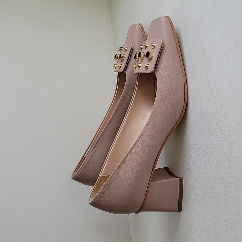 Womens 8.5 Napoleoni Studded Heels - Picture 3 of 7